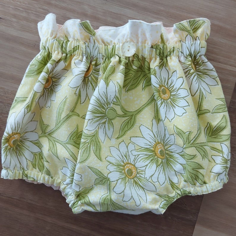 12-18 months baby girl/toddler Holly Hobbie upcycled top and bloomer set, reversible crossover top and bloomer set, , handmade Australia image 6