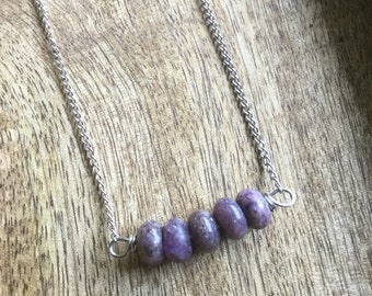 Lepidolite necklace