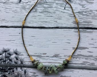 Prehnite necklace