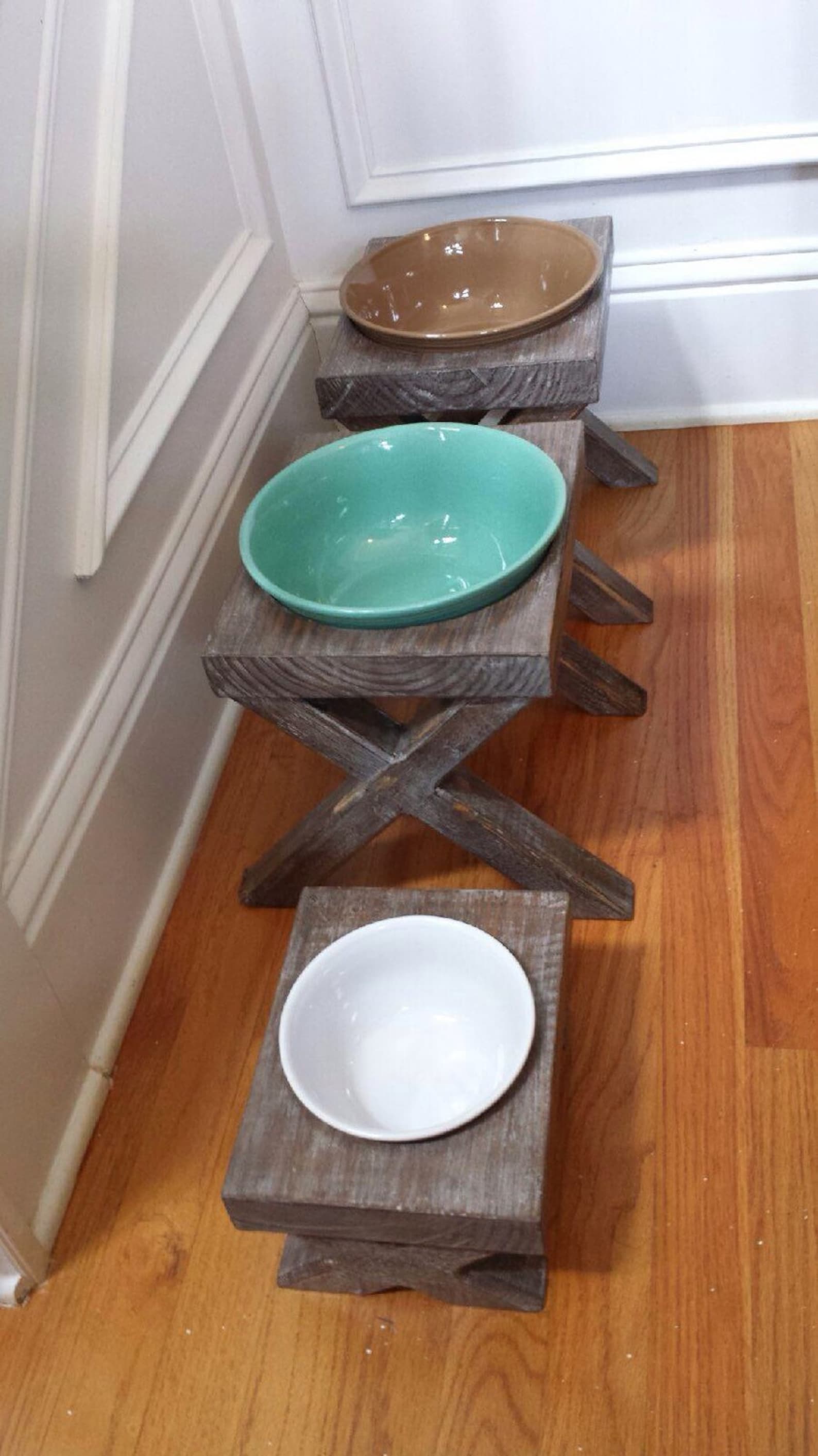 Dog Bowl Stand Small dog single raised dog bowl feeder farm Etsy