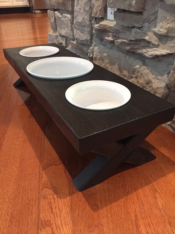 Dog Bowl Stand Elevated Dog Feeder Raised Dog Bowl 3 Dog Etsy