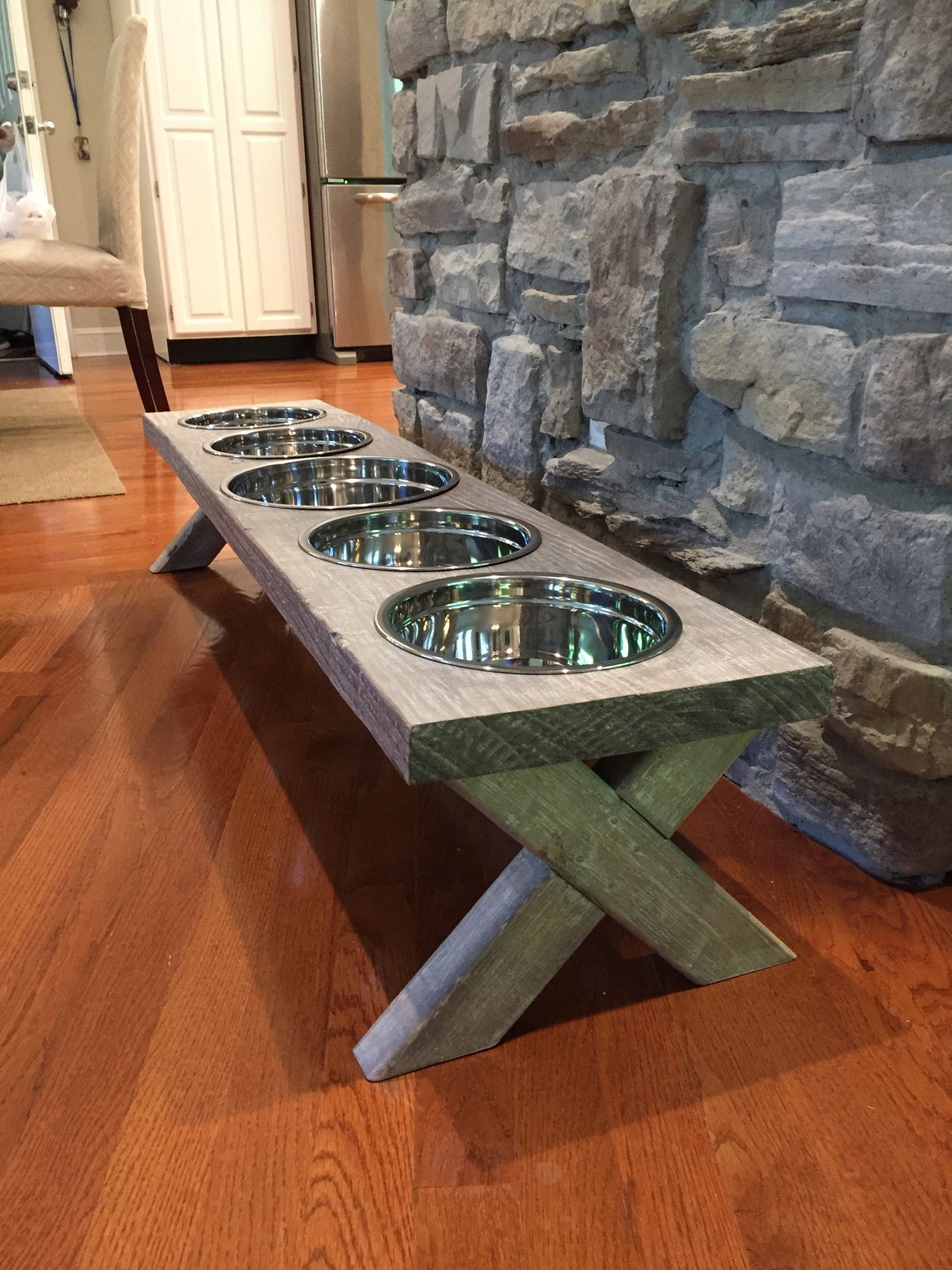 Dog Bowl Extra Large Dog Bowl Feeder 5 Bowl 8 8 10 Etsy