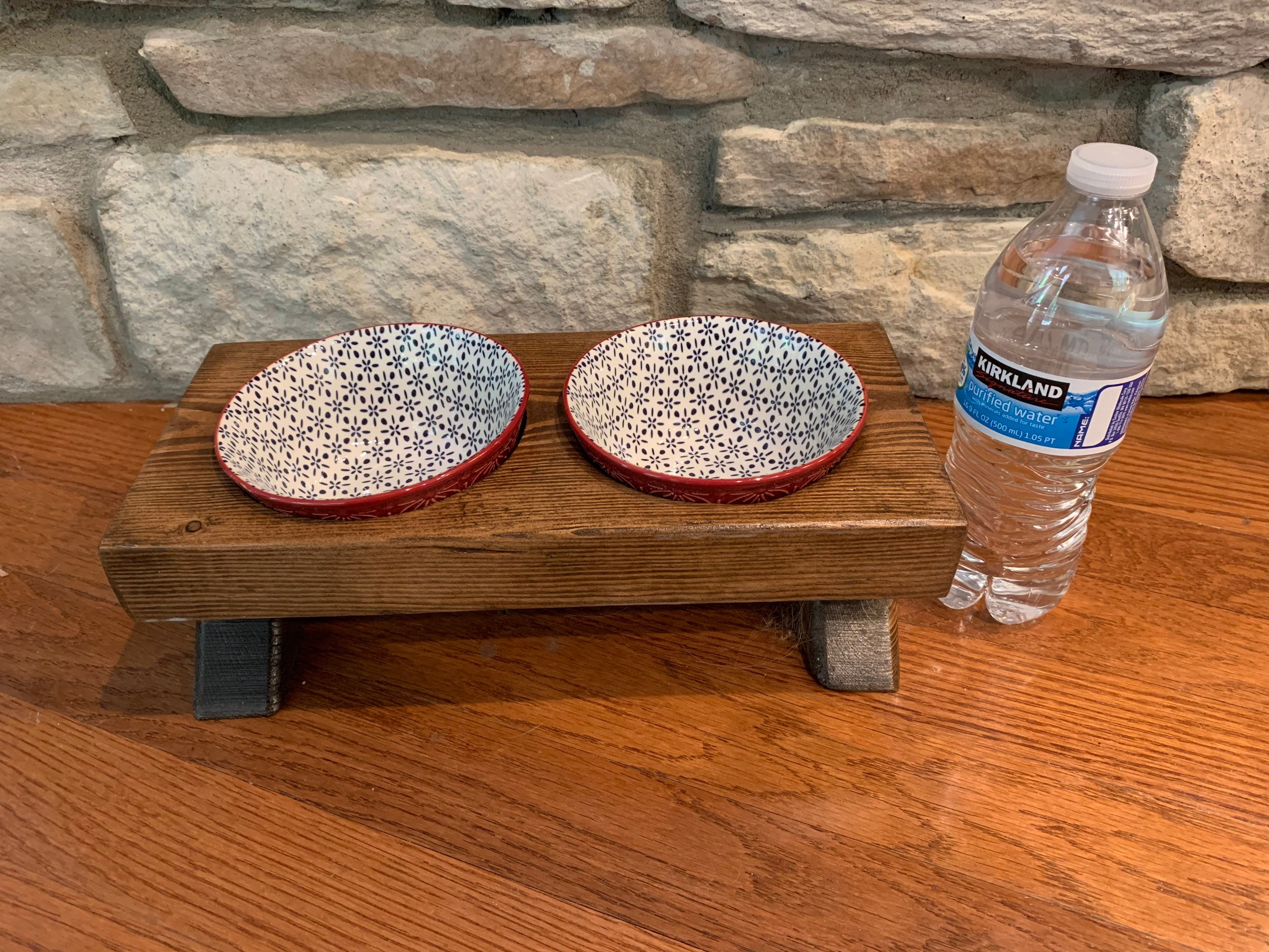 Dog Bowl Extra Small Dog Bowl Stand Raised Small Dog Bowl Etsy