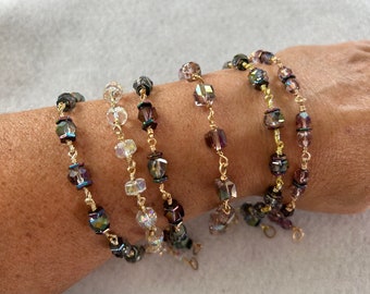 Faceted Crystal bracelets