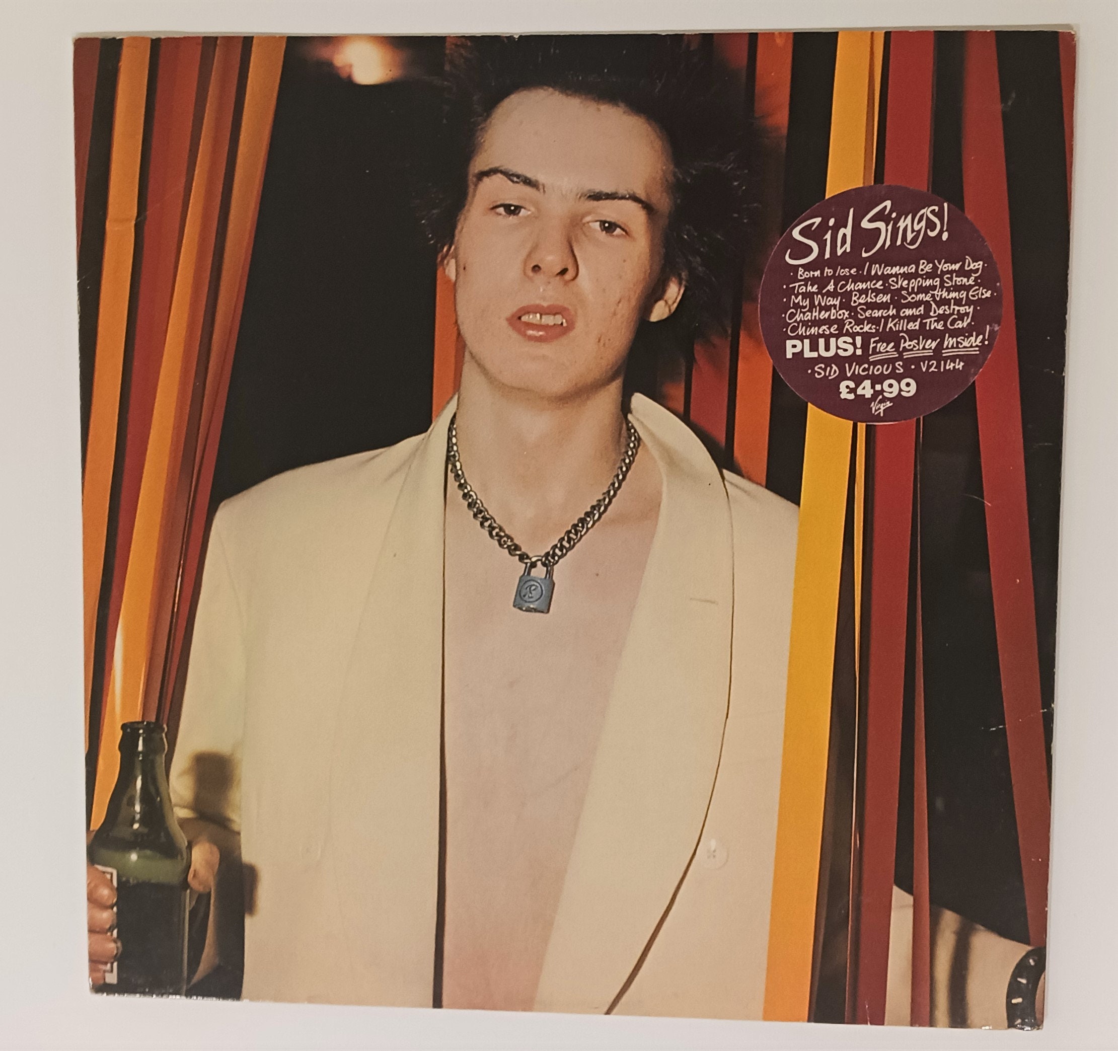 Sid Vicious Sid Sings Punk Rock on Virgin – V 2144 UK With