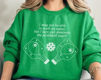 Christian Pickleball Women's Sweatshirt, Funny Pickleball Lover Gift, Mothers Day Gift, Sports Lover Gift, Pickleballer Gift for Christian