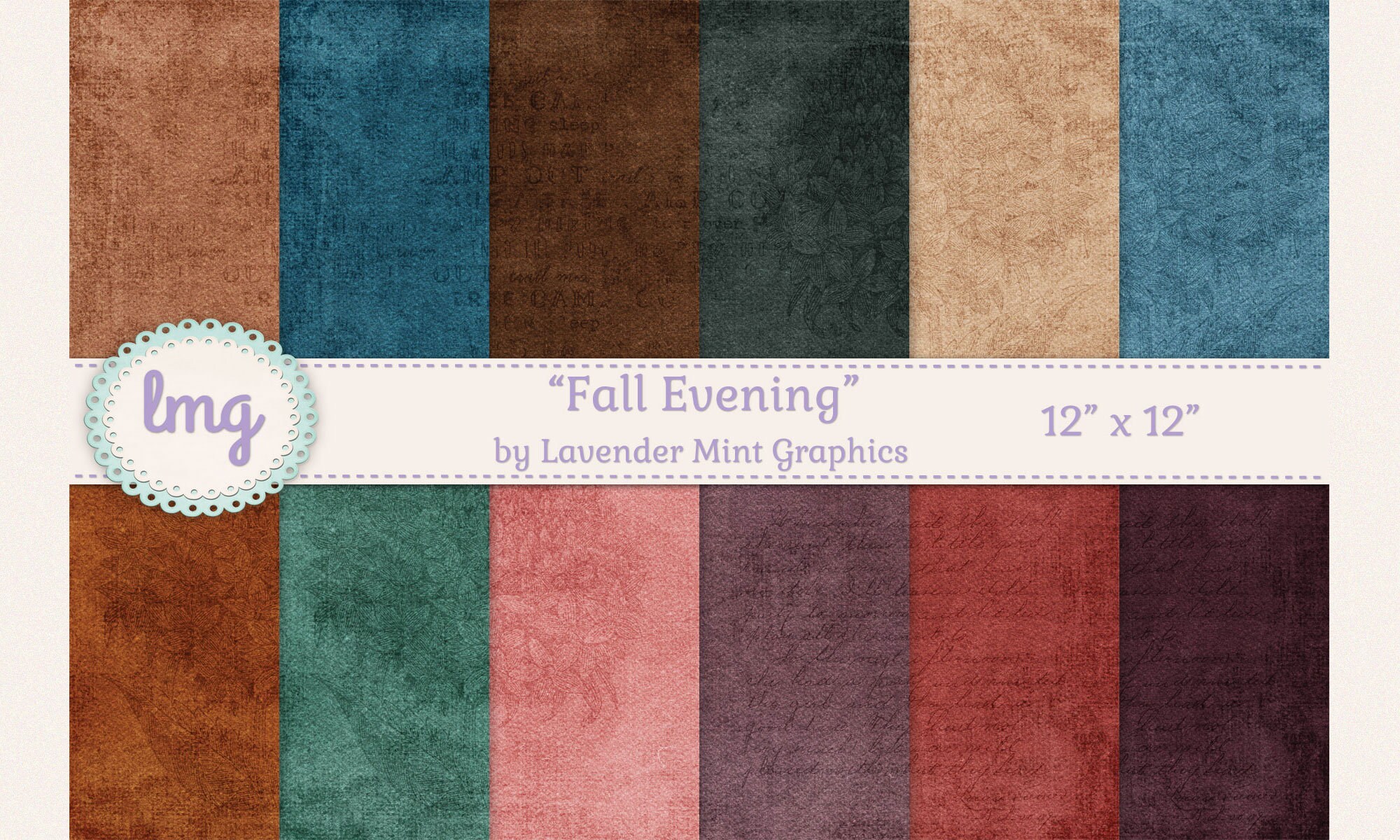 Fall Digital Scrapbook Papers Autumn Backgrounds Printable - Etsy