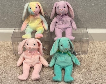 CLEARANCE!!! Ty Beanie Babies - Easter Bunny Rabbits - Hippie, Floppity, Hoppity, Hippity (Your Choice)