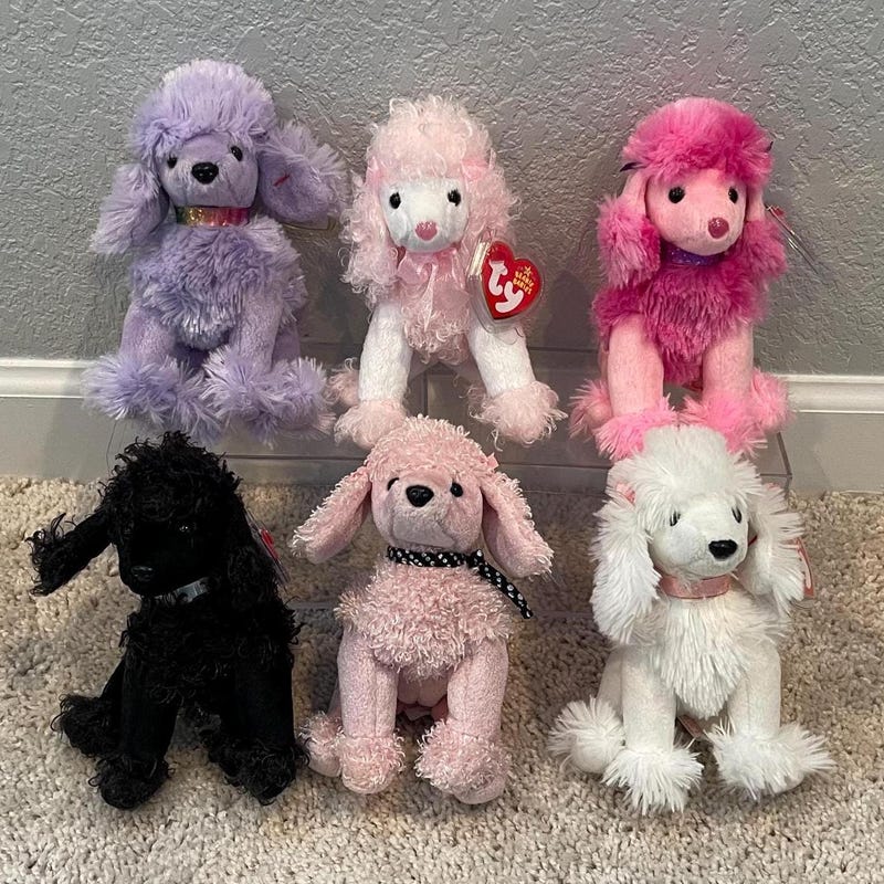 Ty Patsy Stuffed Pink Poodle - Etsy