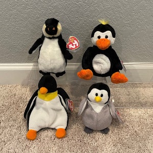 Ty Beanie Babies - Penguins - Admiral, Tux, Waddle, Slapshot (Your Choice)