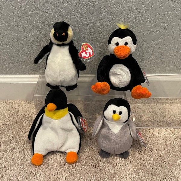 Ty Beanie Babies - Penguins - Admiral, Waddle, Slapshot, Tux (Your Choice)