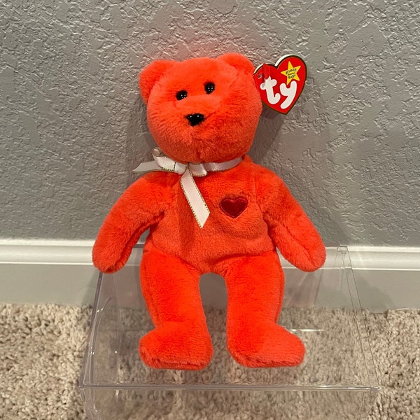 Ty Beanie Babies - Valentino II (Bear) - 30th Anniversary Commemorative LIMITED RELEASE - Retired!!