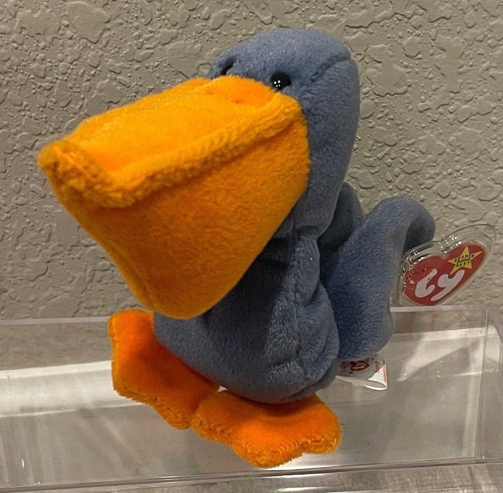 Ty Beanie Babies - Birds - Blue Jay, Parrot, Stork, Ostrich
