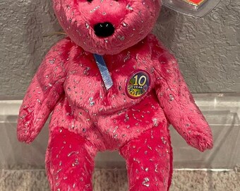 Ty Beanie Babies 10th Anniversary Celebration Decade Bears (your