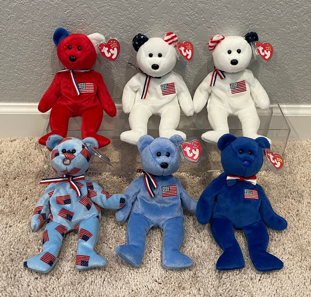 Ty Beanie Babies 4th of July Independence Day Patriotic Bears