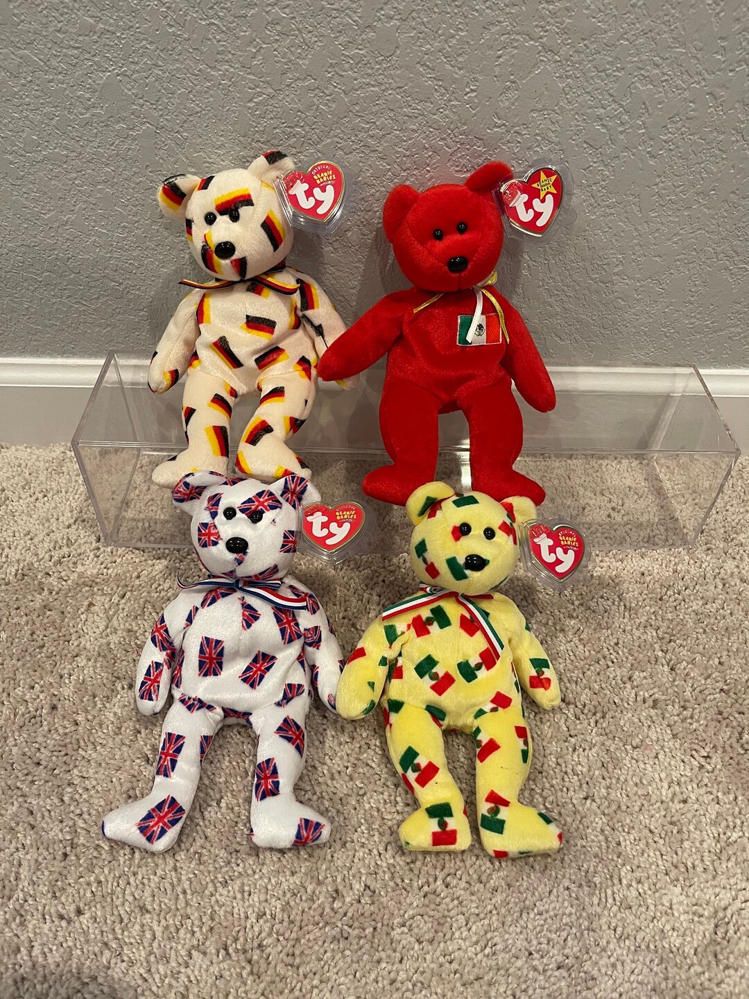 Ty Beanie Babies World Country Bears Germany Mexico England your Choice Etsy