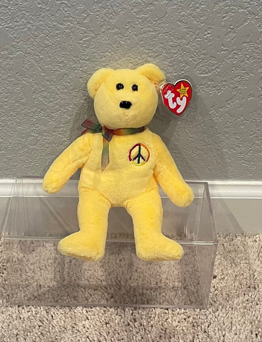 Ty Beanie Babies Peace II bear 30th Anniversary Commemorative LIMITED