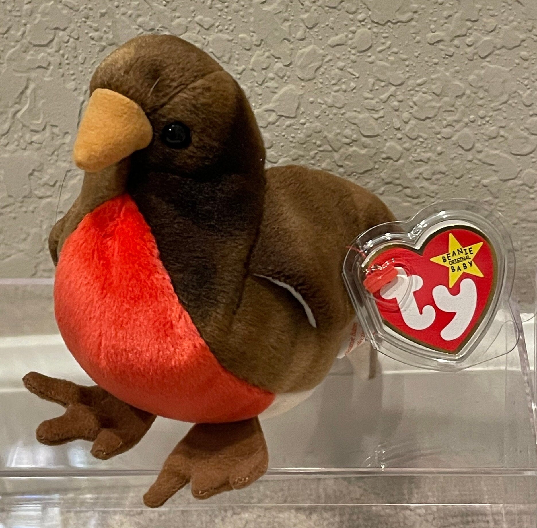 Ty Beanie Babies 鳥類ぬいぐるみセット Ty Beanie Babies - Birds - Blue Jay, Parrot, Stork, Ostrich
