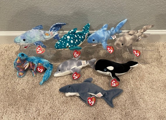 CLEARANCE!!! Ty Beanie Babies - Sharks and Dolphins - Chompers
