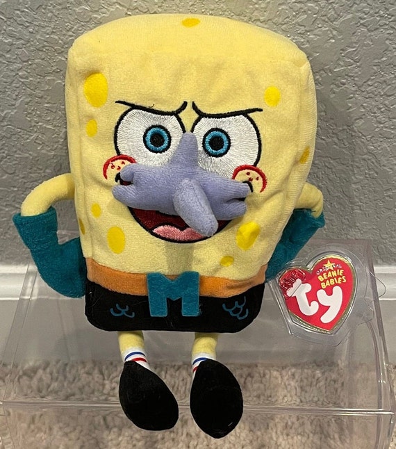 Ty Beanie Babies - Spongebob Squarepants - Mermaid Man, Pumpkin