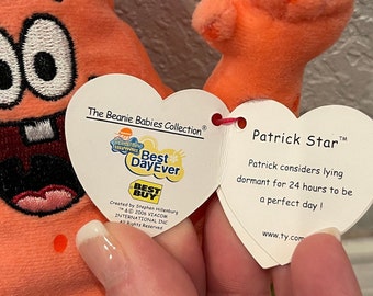 Ty Beanie Babies Patrick Star, Krabs, Gary the Snail Best