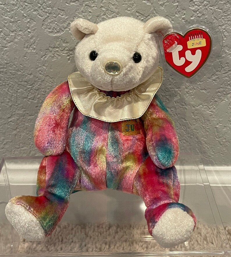 Ty Beanie Babies Birthday Bears Neck Ruffle Jan, Feb, March