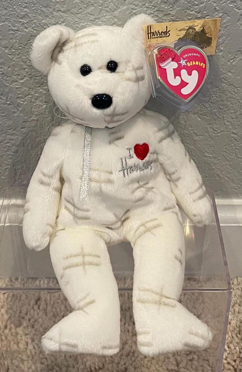 Ty Beanie Babies - UK Exclusive Harrod's Store Bears (with Extra Tag ...