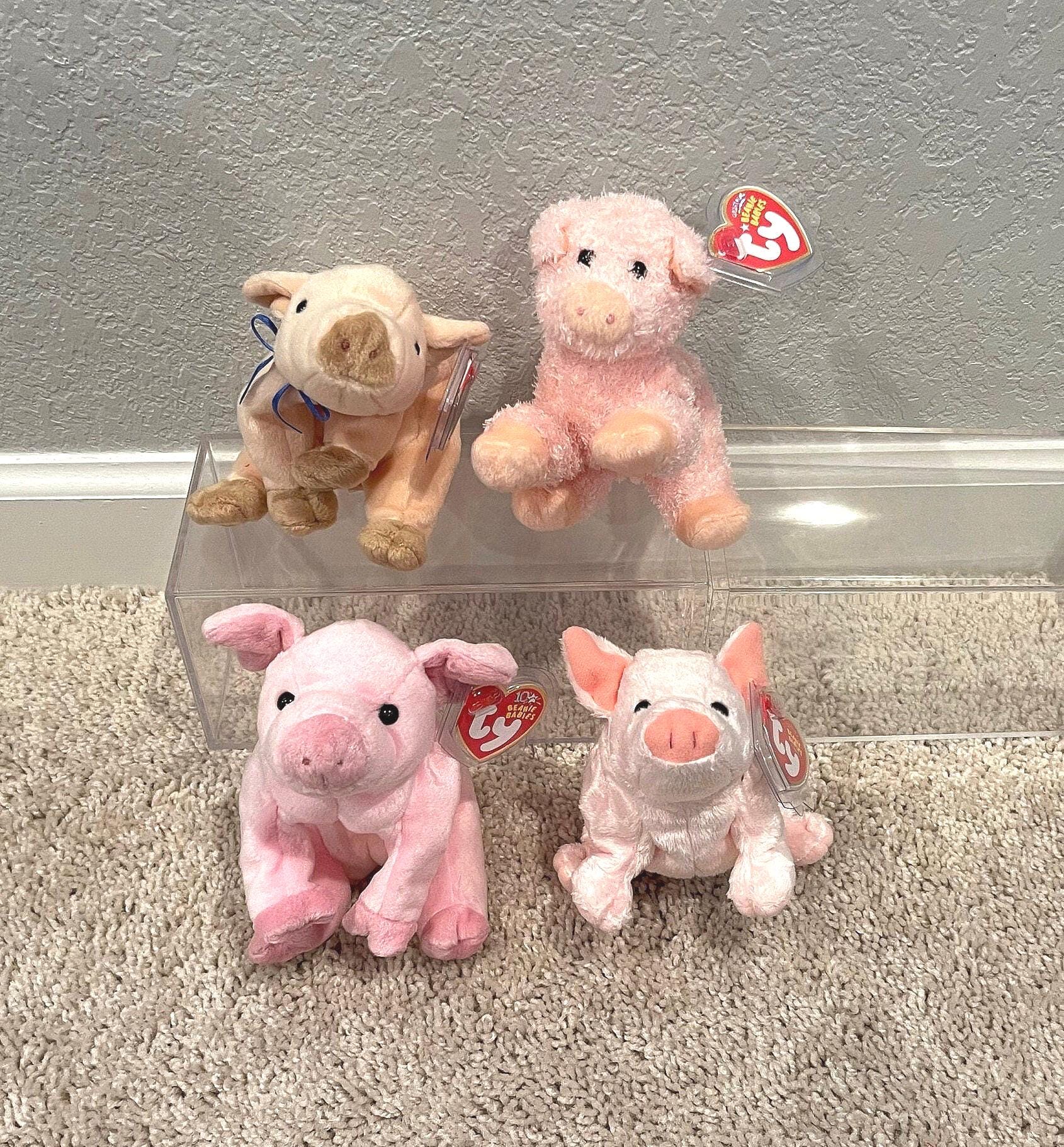 Ty Beanie Babies - Pigs - Hamlet, Knuckles, Soybean, Luau (your