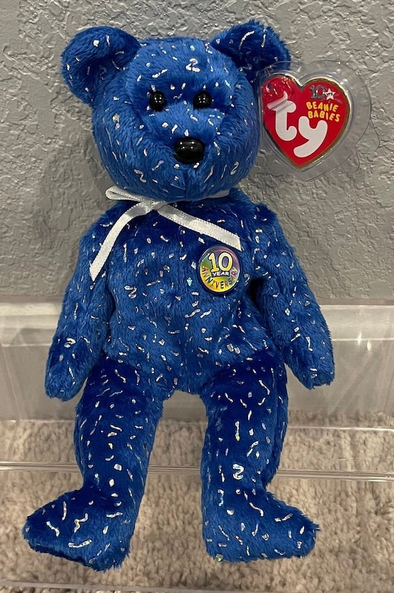 Beanie baby 10 year anniversary bear discount