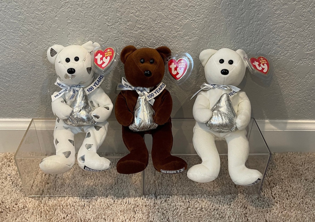 Ty Beanie Babies - Hershey Kisses Bears - 100 Years Celebration