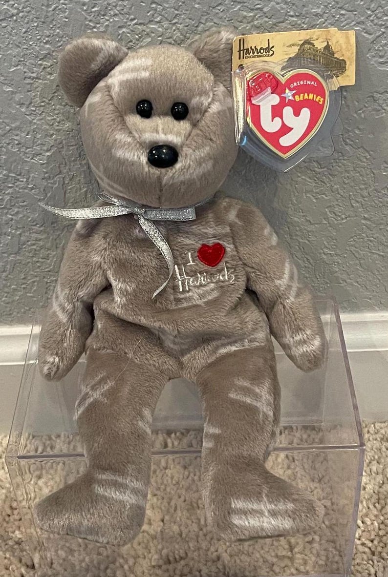 Ty Beanie Babies - UK Exclusive Harrod's Store Bears (with Extra Tag ...