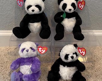 Ty Beanie Babies Panda Bears Ming, Manchu, Dancy, Wonton (your