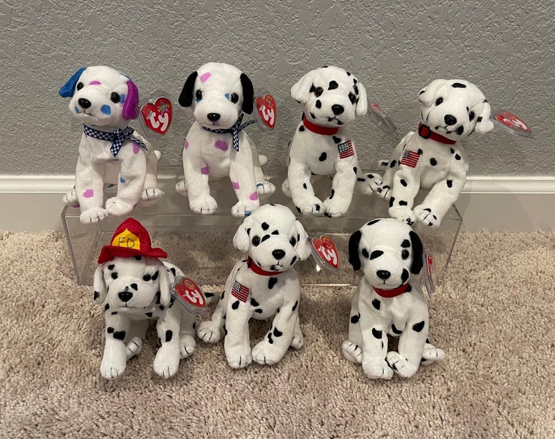 Ty Beanie Babies Dalmatian Dogs Dizzy Rescue Rescue Etsy
