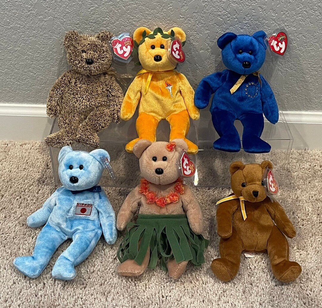 Ty Beanie Babies Various Bears Harry, Victory, Unity, Nipponia, Alana, Sherwood your Choice Etsy