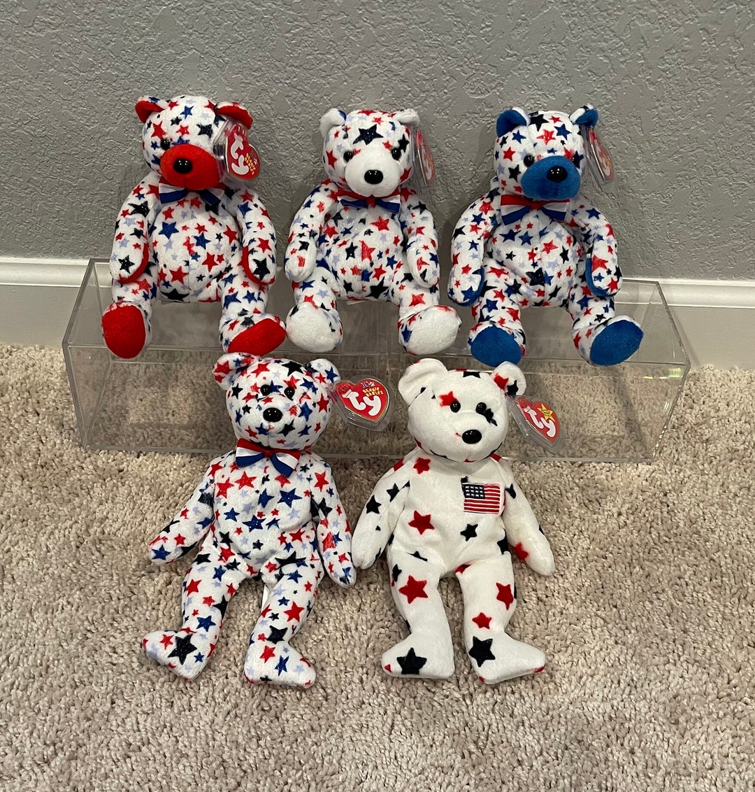 Ty Beanie Babies - 4th of July & Independence Day Patriotic Bears