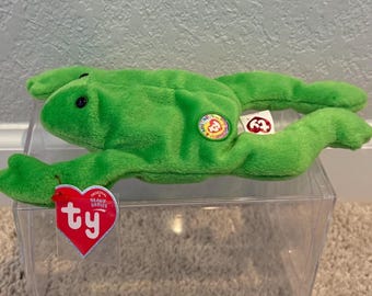Ty Beanie Babies - Legs the Frog - BBOC (Beanie Baby Official Club) Original 9 Version