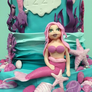 Mermaid Cake Topper Sugarpaste/Fondant