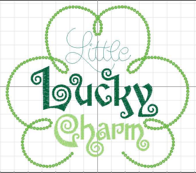 Download Little LUCKY CHARM Design For Machine Embroidery INSTANT ...