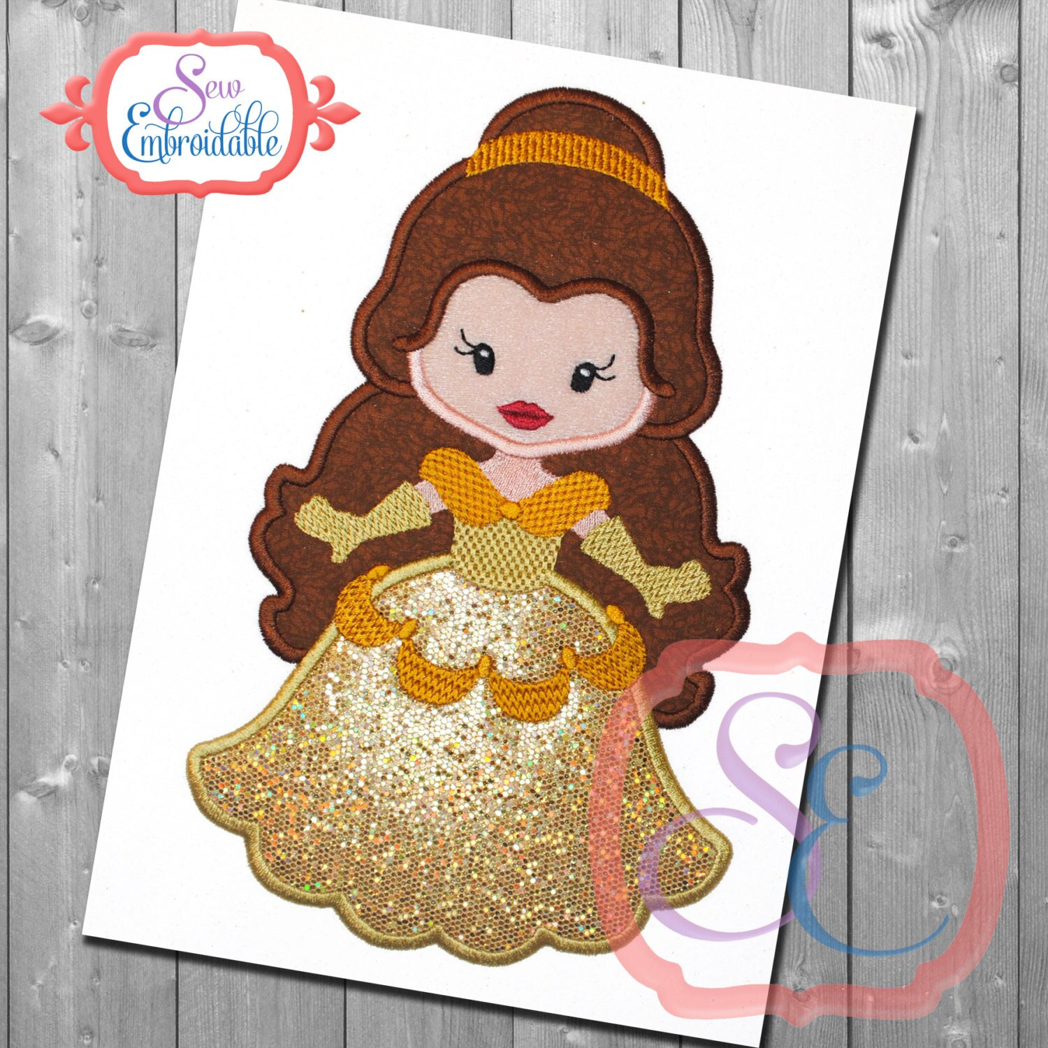 Little Princess 5 Applique Design for Machine Embroidery Etsy