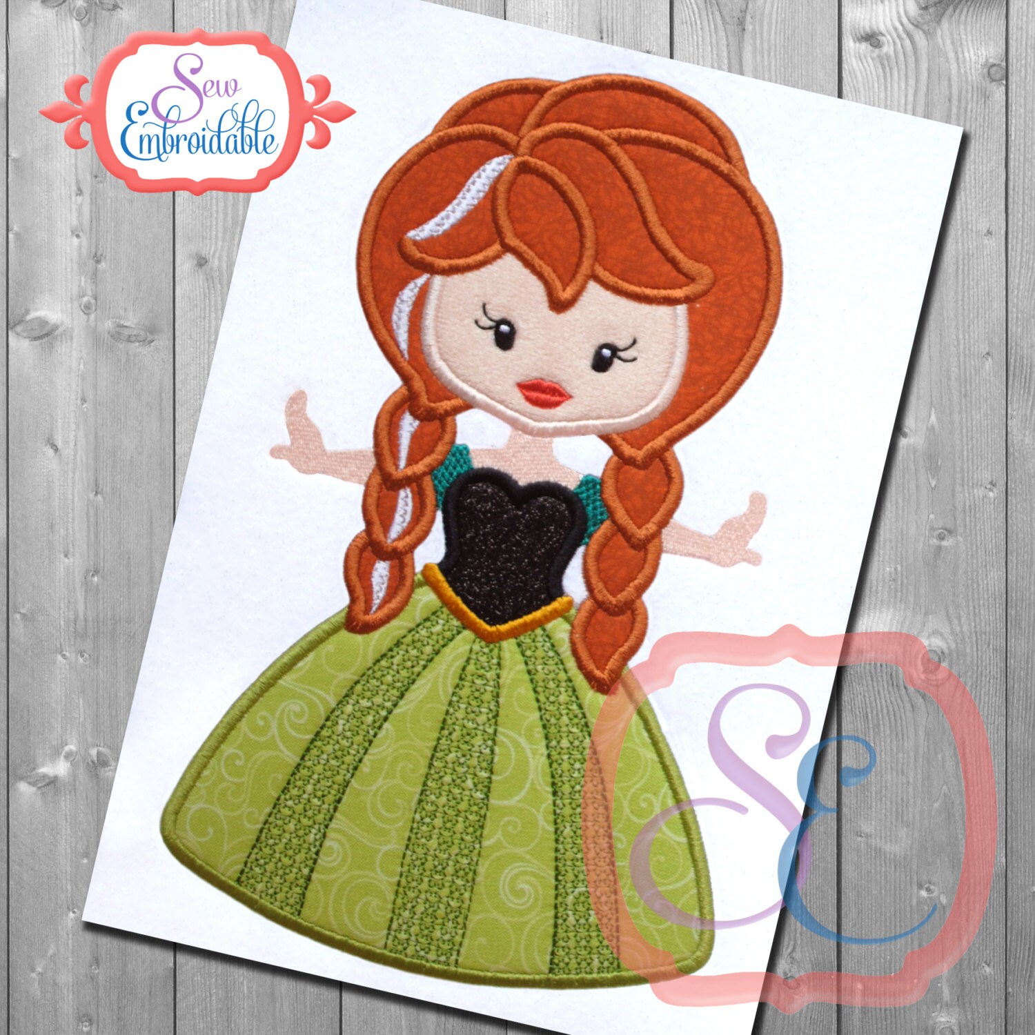 Little Princess 8 Applique Design For Machine Embroidery Etsy