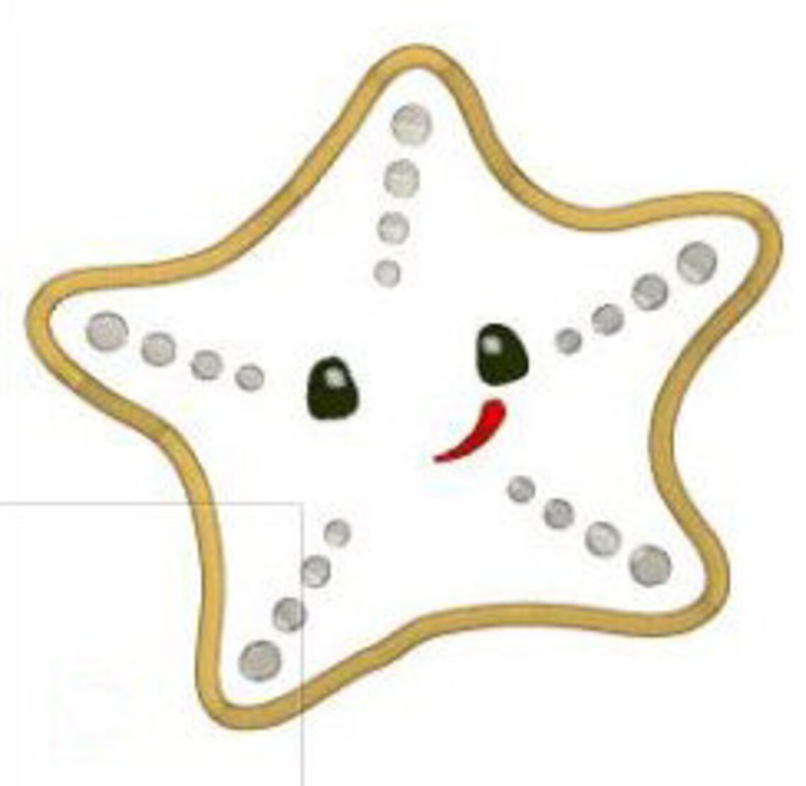 Twinkle Starfish Applique Design for Machine Embroidery Etsy