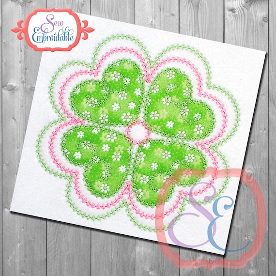 SHAMROCK FUN Design for Machine Embroidery INSTANT Download Etsy