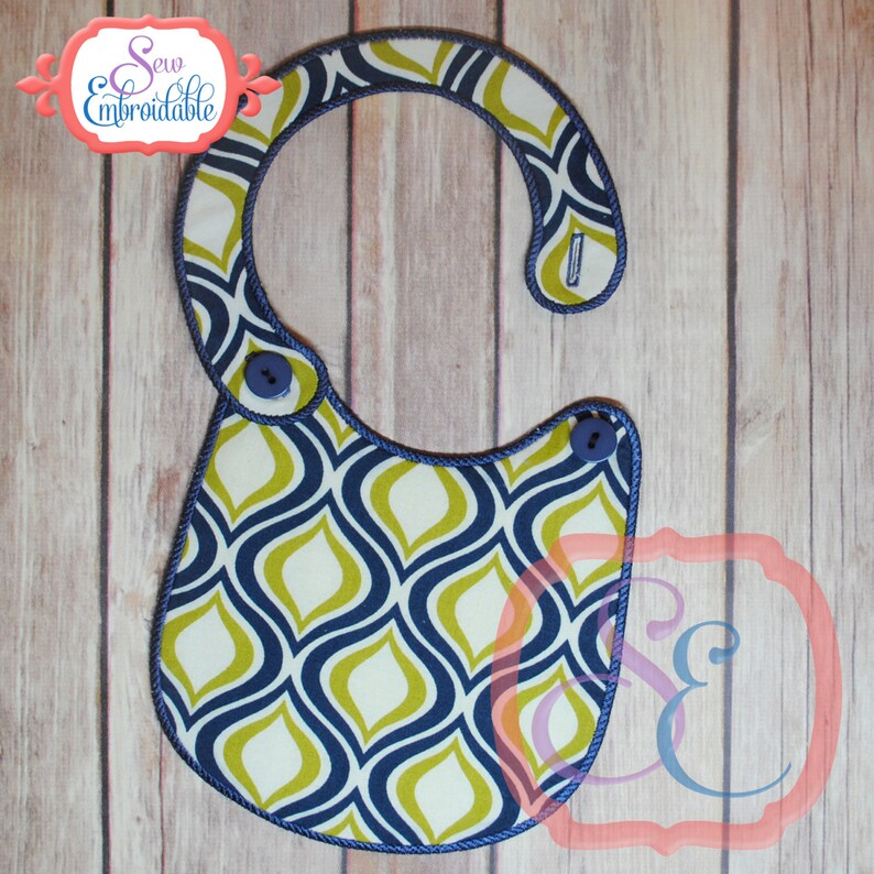 BASIC BIB in the Hoop Design for Machine Embroidery Etsy
