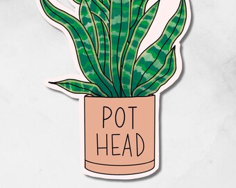 Pot Head Plant | Sticker