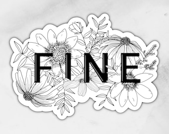 FINE floral | Sticker