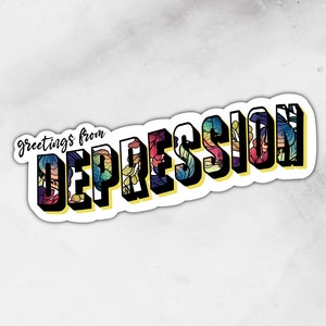 Greetings from Depression | Sticker