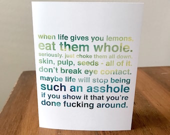 When Life Gives You Lemons | Greeting Card