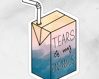 Tears of My Enemies Juice Box | Sticker