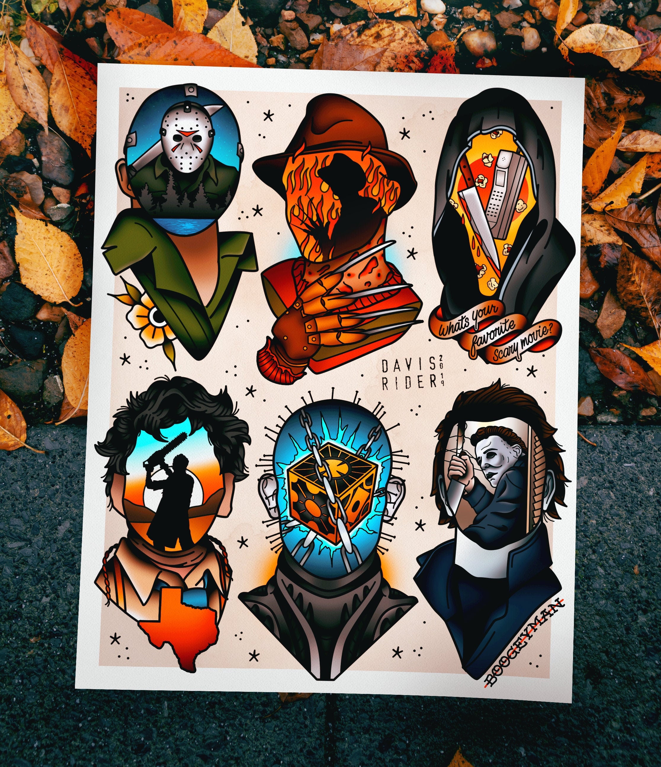 Horror Tattoo Flash by BeeJayDeL on DeviantArt