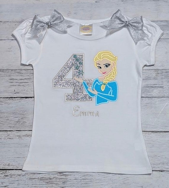 frozen 4th birthday shirt